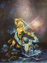 Load image into Gallery viewer, 1970&#39;s Sword Sorcery Book Oil Painting, Cover by Neal Addams &amp; Greg Theakston
