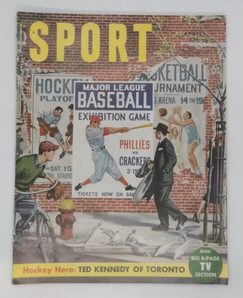 1951 April Sport Magazine Ted Kennedy On Cover