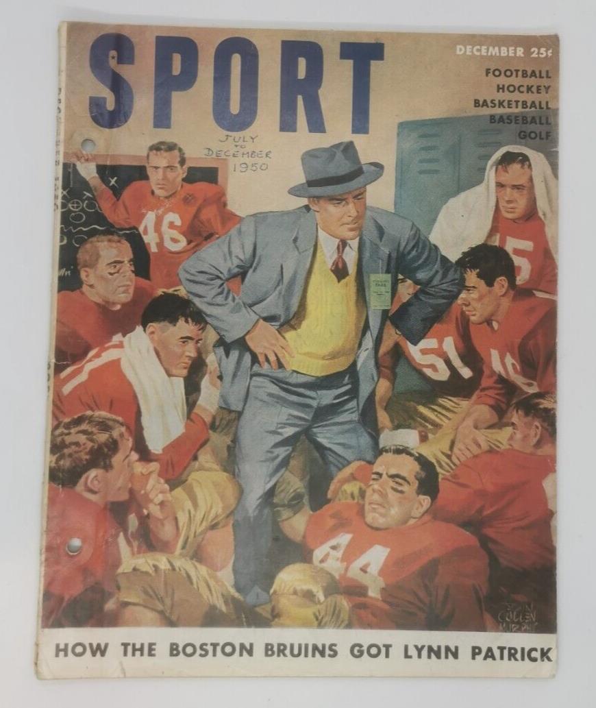 1950 December Sport Magazine Lynn Patrick  On Cover