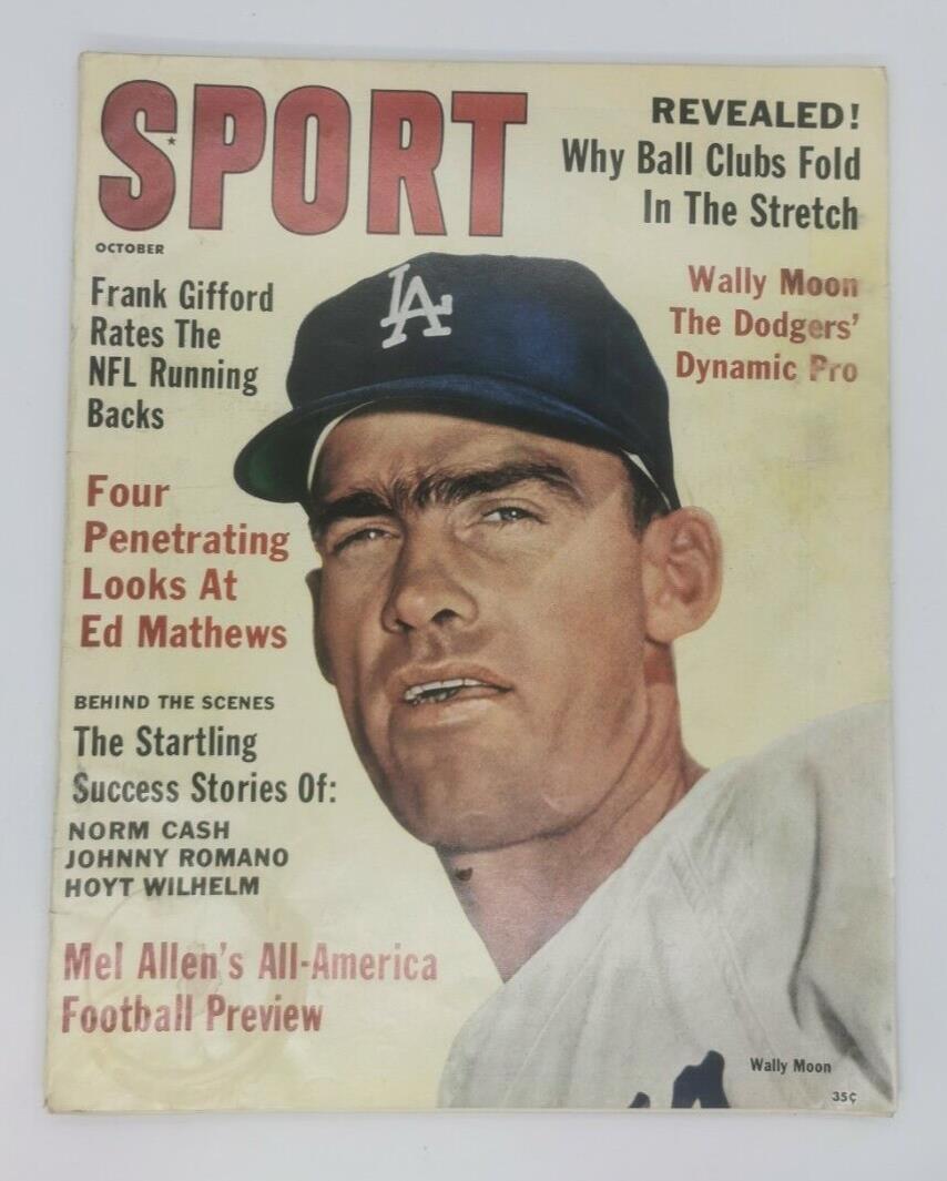 1961 October Sport Magazine Wally Moon On Cover