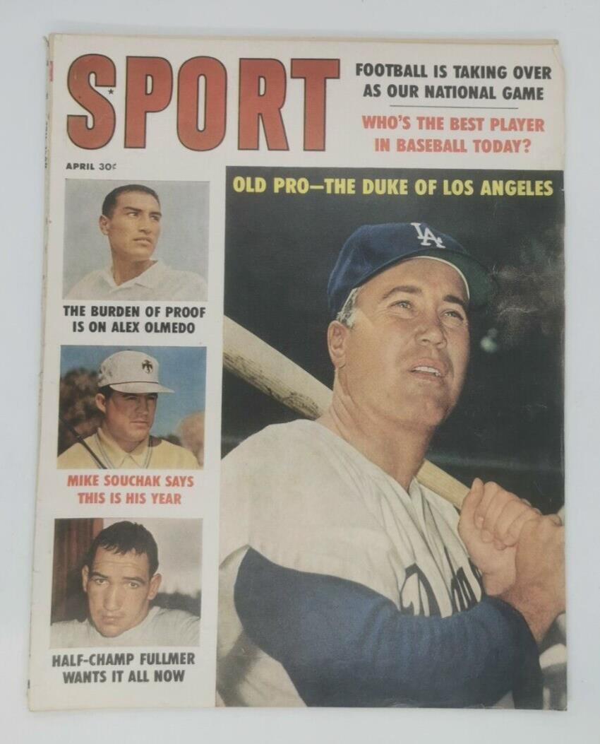 1960 April Sport Magazine Who's The Best Player In Baseball Today? Issue