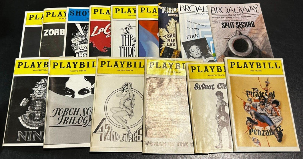 1981 Playbill Programs lot of 14