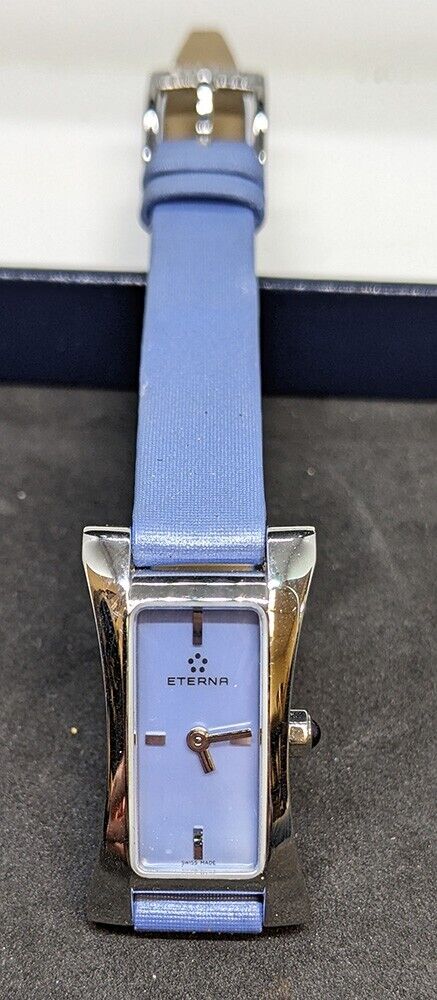 Womens Eterna Sahida Wristwatch Periwinkle Blue Face & Strap