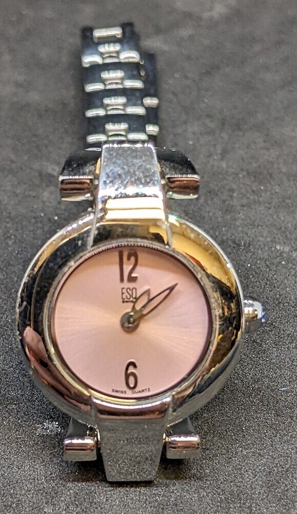 Women's Stainless Steel Pink Dial ESQ Wrist Watch - E5304