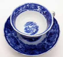 Load image into Gallery viewer, Vintage Flow Blue Cup &amp; Saucer Set
