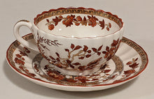 Load image into Gallery viewer, Spode Copeland - Indian Tree, Orange Rust -Tea Cup &amp; Saucer
