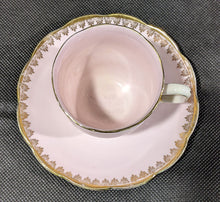 Load image into Gallery viewer, Birks Ellis Ryrie Toronto Demitasse Cup &amp; Saucer - Pink &amp; Gold
