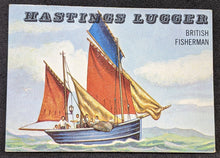 Load image into Gallery viewer, 1955 Topps Rails &amp; Sails, Hastings Lugger Card # 191, Short Print
