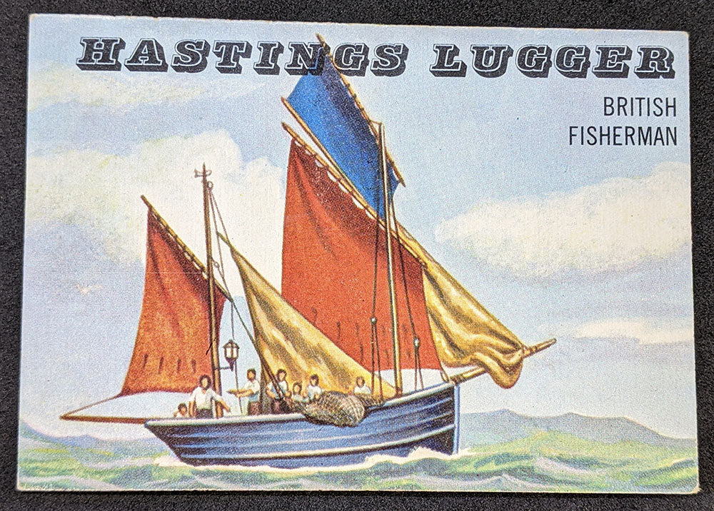 1955 Topps Rails & Sails, Hastings Lugger Card # 191, Short Print