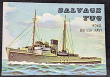 Load image into Gallery viewer, 1955 Topps Rails &amp; Sails, Salvage Tug Card # 186, Short Print
