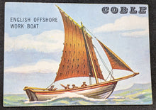 Load image into Gallery viewer, 1955 Topps Rails &amp; Sails, Coble Work Boat Card # 194, Short Print
