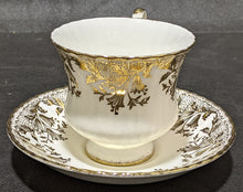 Load image into Gallery viewer, Paragon Fine Bone China Teacup &amp; Saucer - White &amp; Gold
