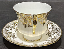 Load image into Gallery viewer, Paragon Fine Bone China Teacup &amp; Saucer - White &amp; Gold
