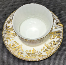 Load image into Gallery viewer, Paragon Fine Bone China Teacup &amp; Saucer - White &amp; Gold
