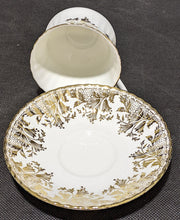 Load image into Gallery viewer, Paragon Fine Bone China Teacup &amp; Saucer - White &amp; Gold
