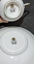 Load image into Gallery viewer, Paragon Fine Bone China Teacup &amp; Saucer - White &amp; Gold
