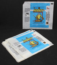 Load image into Gallery viewer, 1982 O-Pee-Chee Hockey Cards Wax Pack Wrapper Lot - Rips &amp; Tears
