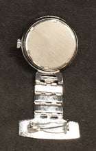 Load image into Gallery viewer, Vintage Chrome Ladies Ricoh 17 Jewels Wind Up Brooch Pin Watch
