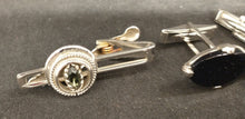 Load image into Gallery viewer, Three Sets of Modernist Chrome Cufflinks &amp; A Senator Tie Pin
