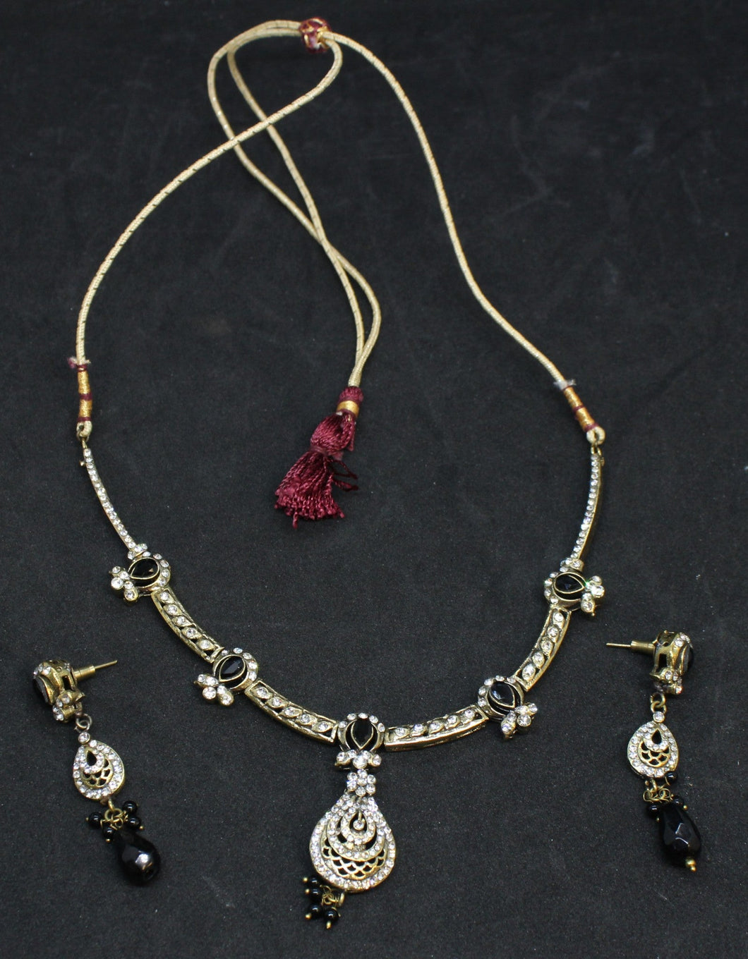 Vintage Eastern Indian Inspired Costume Jewelry Set