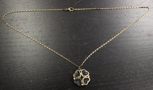 Load image into Gallery viewer, Vintage Gold Plated Four Leaf Clover Pendant Necklace
