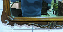 Load image into Gallery viewer, Beautifully Carved / Sculpted Mahogany Rim Mirror
